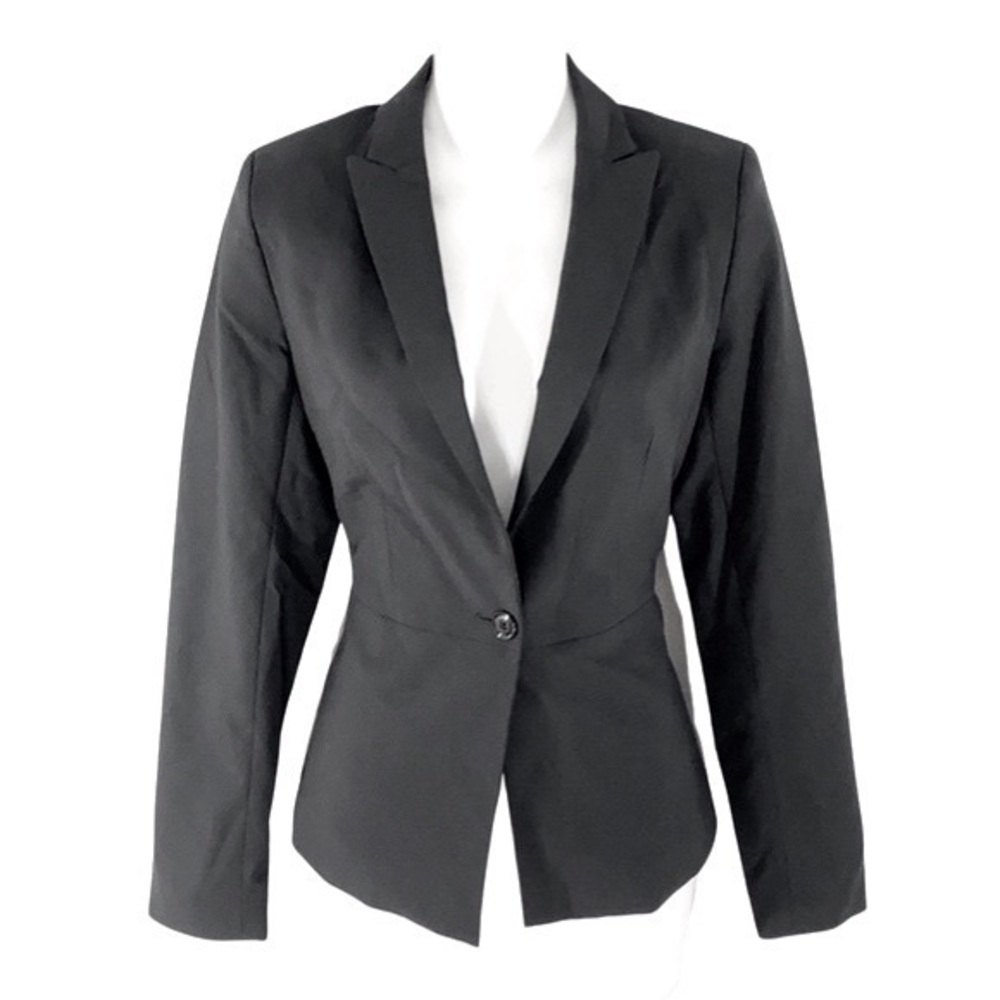 Banana Republic black wool stretch blazer